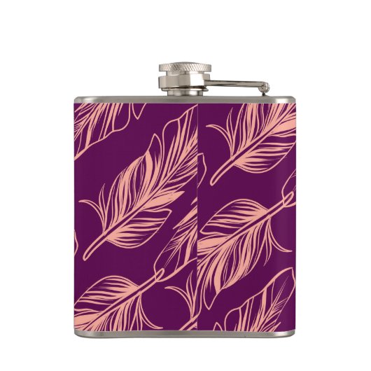 Federmuster Flachmann (Rückseite)