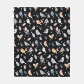 Federmuster Fleecedecke (Vorderseite)