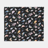 Federmuster Fleecedecke (Vorderseite (Horizontal))