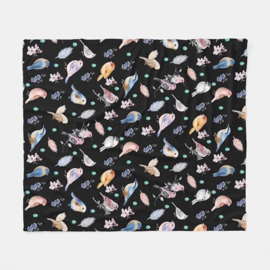 Federmuster Fleecedecke (Vorderseite (Horizontal))