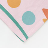 Federmuster Fleecedecke (Ecke)