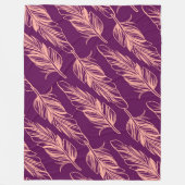 Federmuster Fleecedecke (Vorderseite)