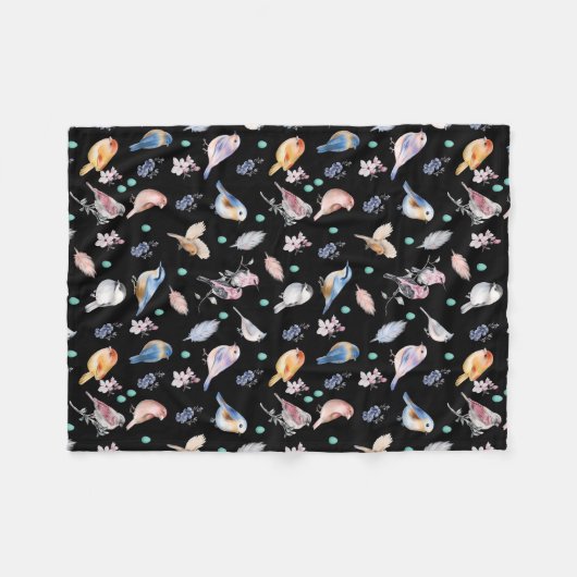 Federmuster Fleecedecke (Vorderseite (Horizontal))