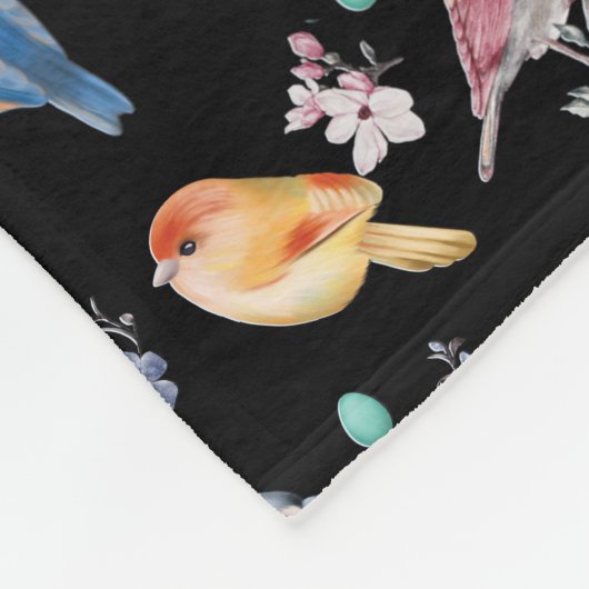 Federmuster Fleecedecke (Ecke)