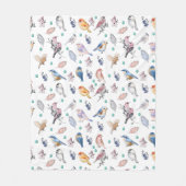 Federmuster Fleecedecke (Vorderseite)