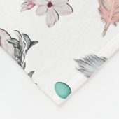 Federmuster Fleecedecke (Ecke)