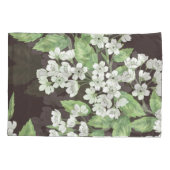 Federmuster, grüne Zweige nahtlos. Kissenbezug (Rückseite)