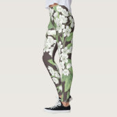 Federmuster, grüne Zweige nahtlos. Leggings (Links)