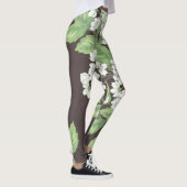 Federmuster, grüne Zweige nahtlos. Leggings (Rechts)