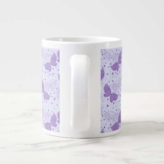 Federmuster Jumbo-Tasse (Rückseite)