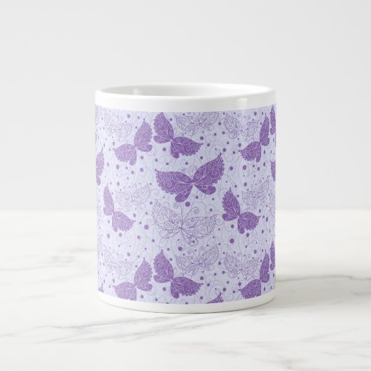 Federmuster Jumbo-Tasse (Vorderseite)