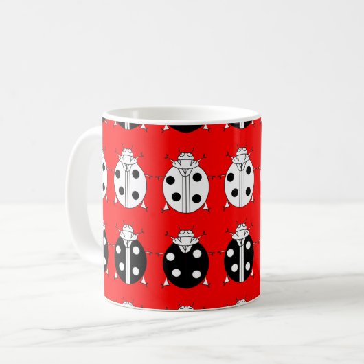 Federmuster Kaffeetasse (Vorderseite Links)