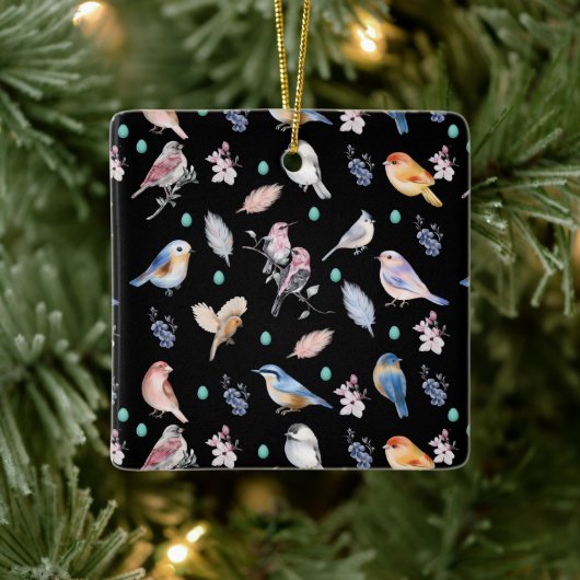 Federmuster Keramikornament (Baum)