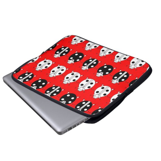 Federmuster Laptopschutzhülle (Vorne Knopf)