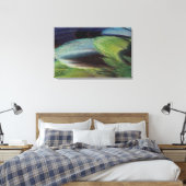 Federmuster Leinwanddruck (Insitu (Schlafzimmer))