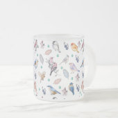 Federmuster Mattglastasse (VorderseiteRechts)