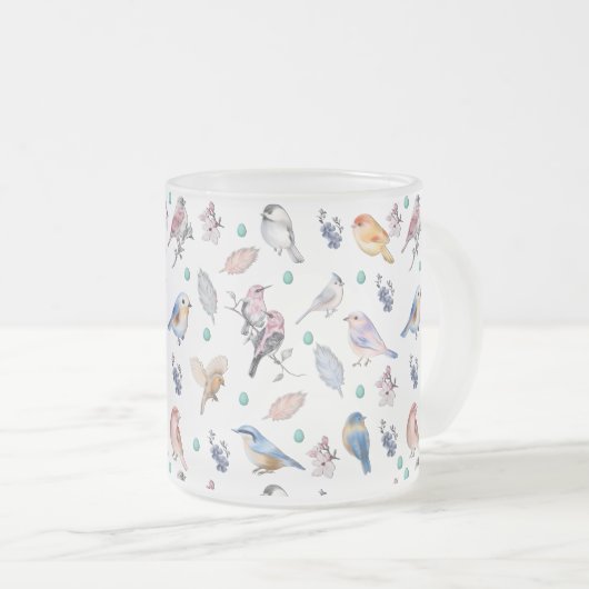 Federmuster Mattglastasse (VorderseiteRechts)