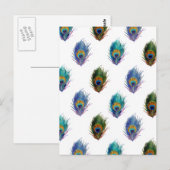 Federmuster Postkarte (Vorne/Hinten)