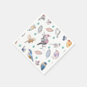 Federmuster Serviette (Ecke)