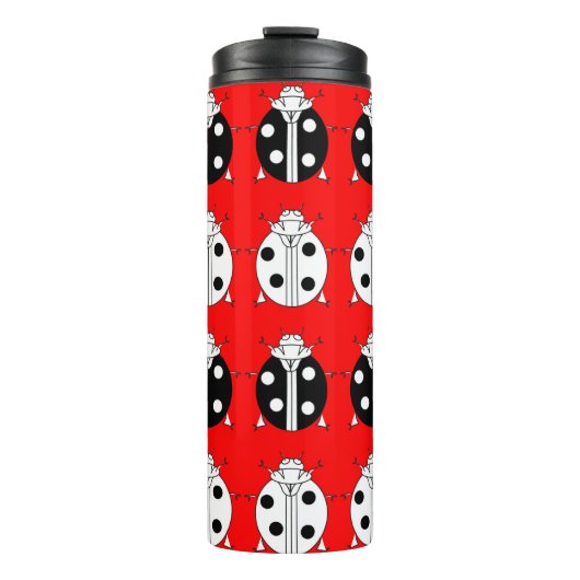 Federmuster Thermosbecher (Vorderseite)
