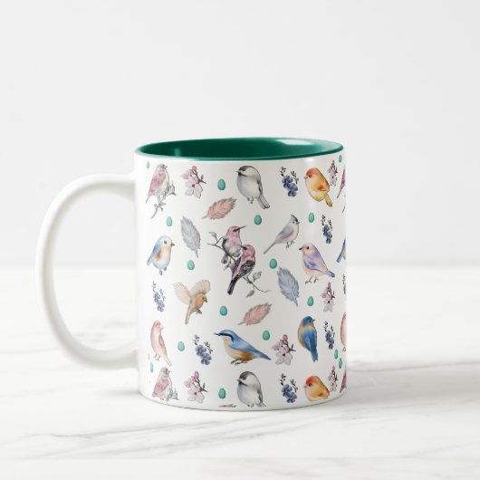 Federmuster Zweifarbige Tasse (Links)