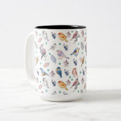 Federmuster Zweifarbige Tasse (Vorderseite Links)