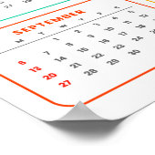 Federn & Blumen: 2026 Eulen-Kalender Poster (Ecke)