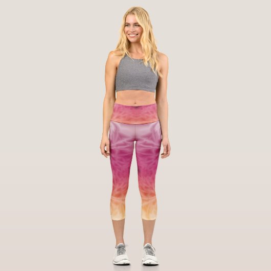Federn Capri Leggings (Vorderseite)