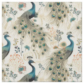 Federn der Fantasie: Whimsy Peacock Stoff (Nahaufnahme)