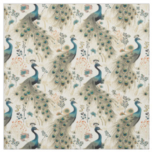 Federn der Fantasie: Whimsy Peacock Stoff