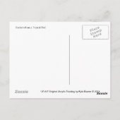 Federn eines tropischen Vogels (Postkarte) Postkarte (Rückseite)