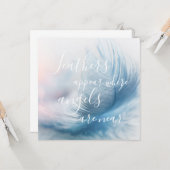 Federn erscheinen dort, wo Engel nahe am Gruß sind Karte (Vorderseite/Rückseite Beispiel)