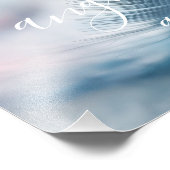 Federn erscheinen dort, wo Engel nahe Zitat stehen Fotodruck (Ecke)