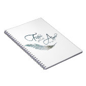 Federn erscheinen, wenn Engel in der Nähe sind Notizblock (Rechte Seite)