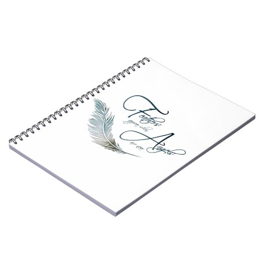 Federn erscheinen, wenn Engel in der Nähe sind Notizblock (Linke Seite)