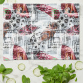 Federn, ethnisch. geschirrtuch (Gefaltet)