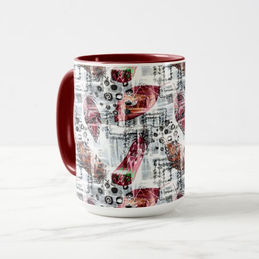 Federn, ethnisch. tasse (Vorderseite Links)