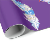 Federn Geschenkpapier (Rolleneckpunkt)