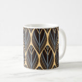 Federn im indischen Stil nahtlos in silber i Kaffeetasse (VorderseiteRechts)