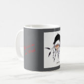 Federn im Wind Becher Kaffeetasse (Vorderseite Links)