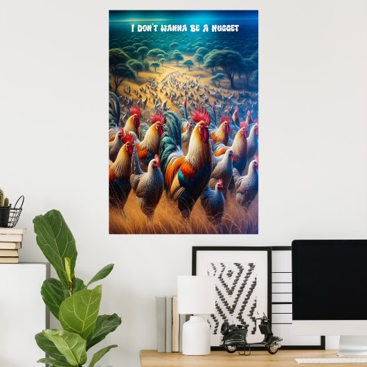 Federn in der Luft Poster (Heimbüro)