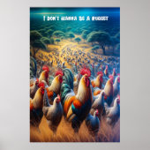 Federn in der Luft Poster (Vorne)