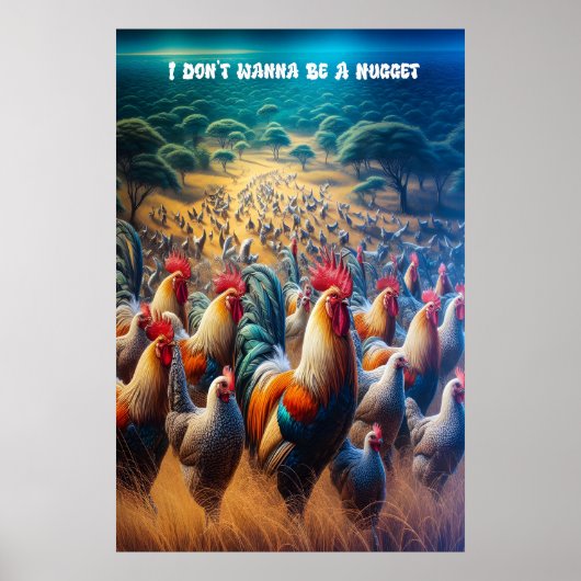 Federn in der Luft Poster (Vorne)