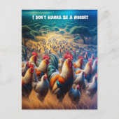 Federn in der Luft Postkarte (Vorderseite)