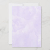 Federn in Herzform Hochzeit Einladung (Rückseite)