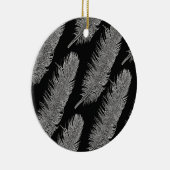 Federn Keramik Ornament (Rechts)