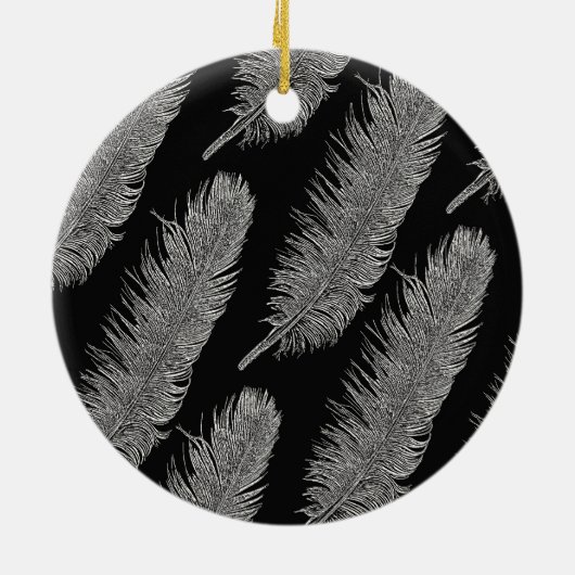 Federn Keramik Ornament (Hinten)