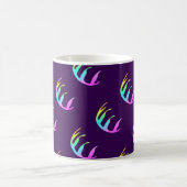 Federn Lila Kaffeetasse (Mittel)