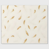 Federn Luxus Moderne Boho-Kollektion Geschenkpapier (Flach)