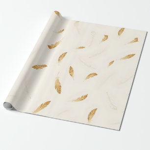 Federn Luxus Moderne Boho-Kollektion Geschenkpapier
